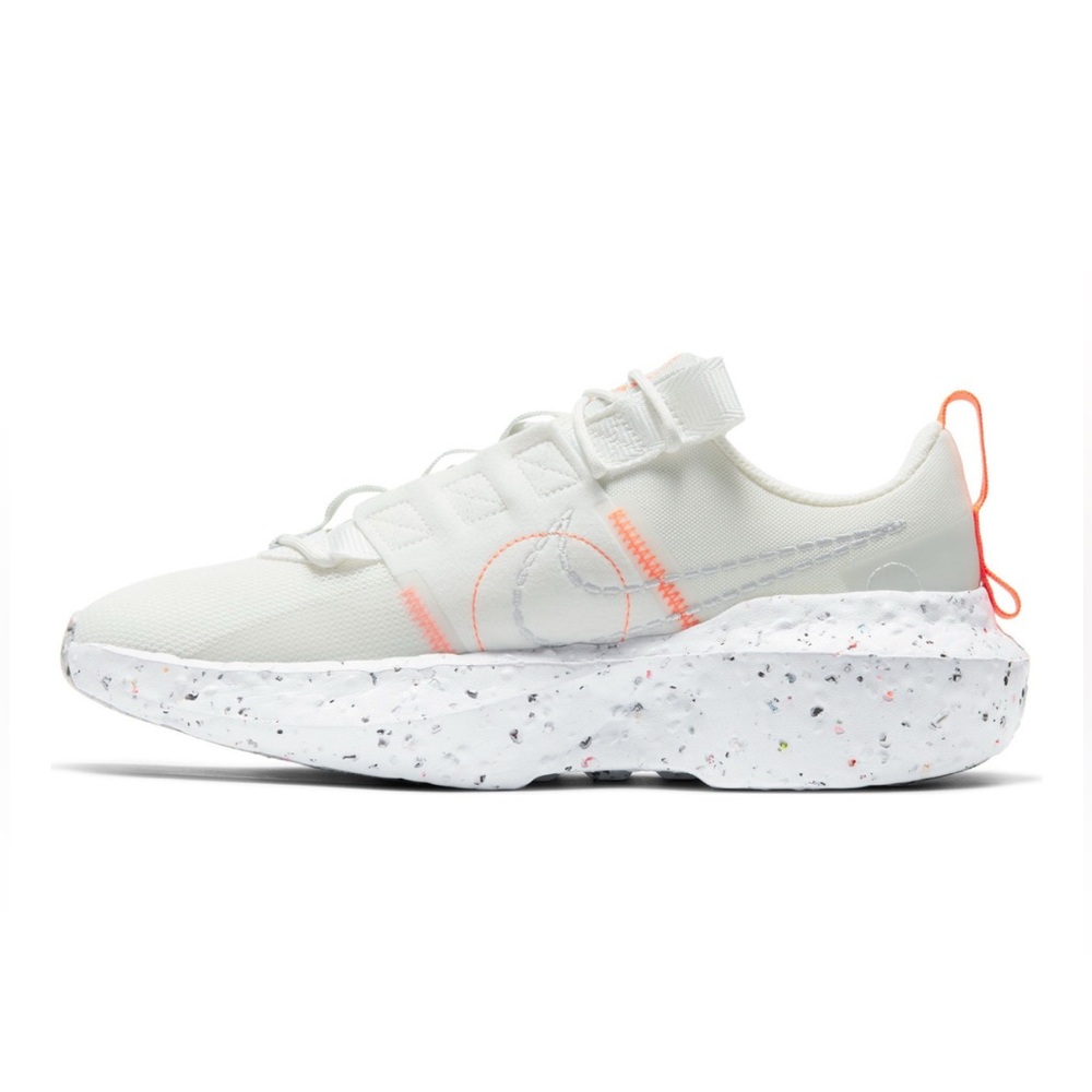 Nike Women's White Sneakers with Coral Accents